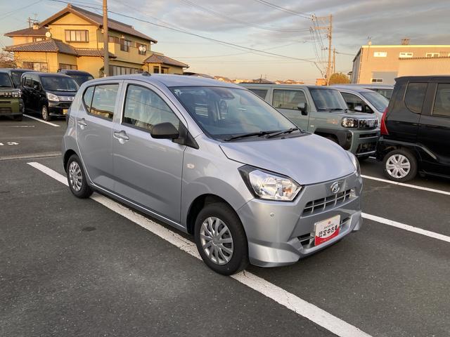 ミライースL SAIII13インチフルホイールキャップ マルチリフレクターハロゲンヘッドランプ 可倒式ドアミラー 自発光式デジタルメーターアンバーイルミネーションメーター マニュアルエアコン(ダイヤル式) キーレスエントリー(静岡県)の中古車