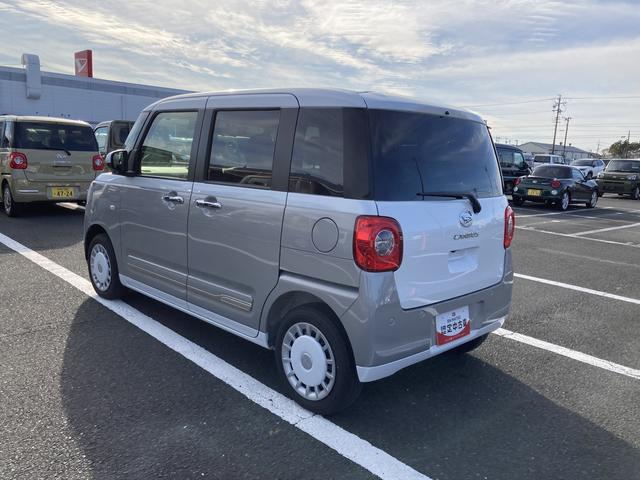 ムーヴキャンバスストライプスG14インチフルホイールキャップ LEDヘッドランプ LEDフォグランプ ホっとカップホルダー 両側パワースライドドア キーフリーシステム プッシュボタンスタート UVカットガラス(静岡県)の中古車