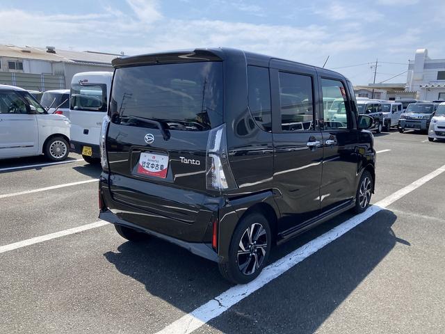 タントカスタムX14インチアルミホイール 大型エアロバンパー フルLEDヘッドランプ オート格納式カラードドアミラー 両側パワースライドドア キーフリーシステム プッシュボタンスタート(静岡県)の中古車