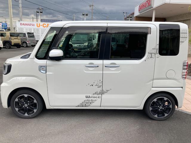 ウェイク 中古車 ＧターボリミテッドＳＡＩＩＩ１５インチアルミホイール　両側パワースライドドア　ＵＶカットガラス　キーフリーシステム　オートエアコン（プッシュ式）　ＬＥＤヘッドランプ