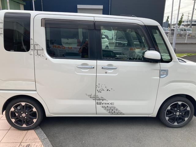 ウェイクＧターボリミテッドＳＡIII１５インチアルミホイール　両側パワースライドドア　ＵＶカットガラス　キーフリーシステム　オートエアコン（プッシュ式）　ＬＥＤヘッドランプ（静岡県）の中古車
