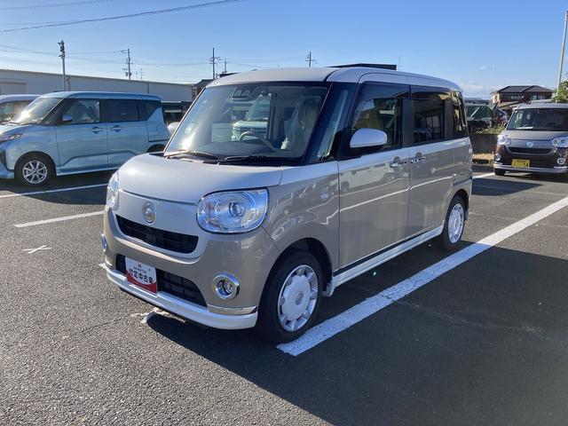 ムーヴキャンバスGメイクアップVS SAIII14インチフルホイールキャップ LEDヘッドランプ キーフリーシステム 両側パワースライドドア オートエアコン(プッシュ式) オートライト 置きラクボックス(静岡県)の中古車
