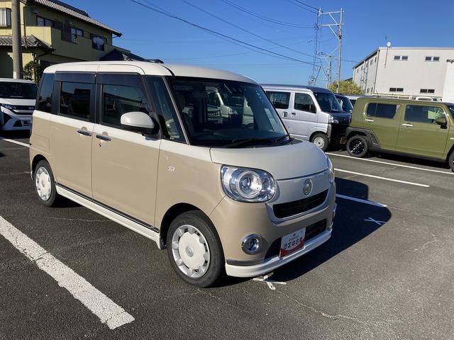 ムーヴキャンバスGメイクアップVS SAIII14インチフルホイールキャップ LEDヘッドランプ キーフリーシステム 両側パワースライドドア オートエアコン(プッシュ式) オートライト 置きラクボックス(静岡県)の中古車