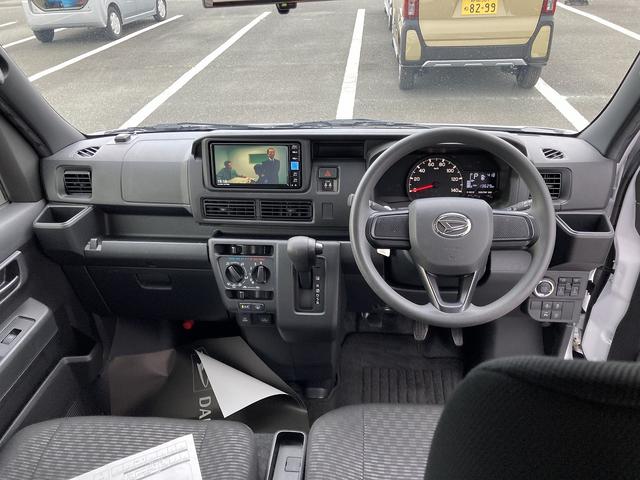 ハイゼットカーゴクルーズＣＶＴ　電動格納式カラードドアミラー　スーパーＵＶＩＲカットガラス（フロントウィンドウ）　１２インチフルホイールキャップ　撥水フルファヴリックシート表皮　大型ＬＥＤ荷室灯　キーフリーシステム（静岡県）の中古車