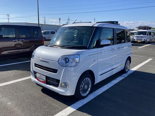 ムーヴキャンバスセオリーＧ１４インチフルホイールキャップ　ＬＥＤヘッドランプ　ＬＥＤフォグランプ　ホっとカップホルダー　両側パワースライドドア　キーフリーシステム　プッシュボタンスタート　ＵＶカットガラス（静岡県）の中古車