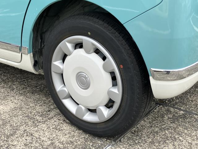 ムーヴキャンバスＧメイクアップリミテッド　ＳＡIII１４インチフルホイールキャップ　ＬＥＤヘッドランプ　キーフリーシステム　両側パワースライドドア　オートエアコン（プッシュ式）　オートライト　置きラクボックス（静岡県）の中古車