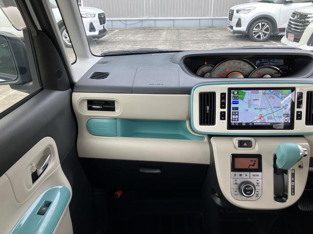 ムーヴキャンバスＧメイクアップリミテッド　ＳＡIII１４インチフルホイールキャップ　ＬＥＤヘッドランプ　キーフリーシステム　両側パワースライドドア　オートエアコン（プッシュ式）　オートライト　置きラクボックス（静岡県）の中古車