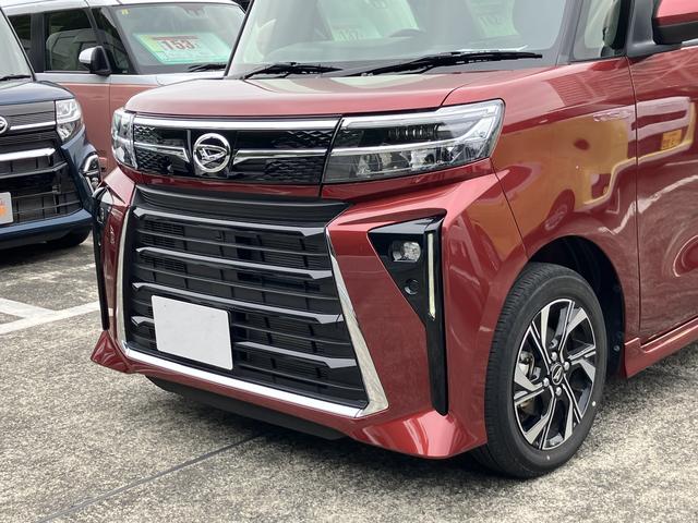 タントカスタムＸ１４インチアルミホイール　大型エアロバンパー　フルＬＥＤヘッドランプ　オート格納式カラードドアミラー　両側パワースライドドア　キーフリーシステム　プッシュボタンスタート（静岡県）の中古車