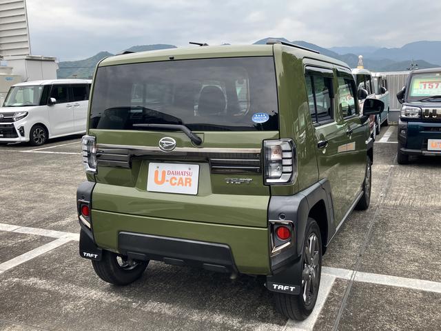 タフトＧターボ４ＷＤ　１５インチアルミホイール　オートレベリング機能付フルＬＥＤヘッドランプ　本革巻ステアリングホイール　本革巻インパネセンターシフト　ＴＦＴカラーマルチインフォメーションディスプレイ（静岡県）の中古車