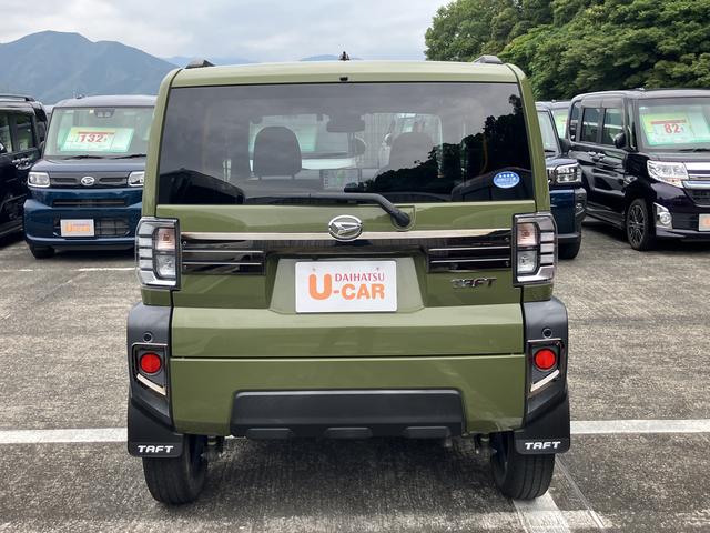 タフトＧターボ４ＷＤ　１５インチアルミホイール　オートレベリング機能付フルＬＥＤヘッドランプ　本革巻ステアリングホイール　本革巻インパネセンターシフト　ＴＦＴカラーマルチインフォメーションディスプレイ（静岡県）の中古車