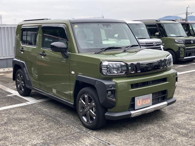 タフトＧターボ４ＷＤ　１５インチアルミホイール　オートレベリング機能付フルＬＥＤヘッドランプ　本革巻ステアリングホイール　本革巻インパネセンターシフト　ＴＦＴカラーマルチインフォメーションディスプレイ（静岡県）の中古車