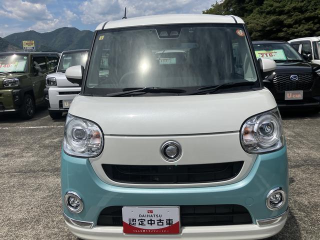 ムーヴキャンバスＧメイクアップＶＳ　ＳＡIII１４インチフルホイールキャップ　ＬＥＤヘッドランプ　キーフリーシステム　両側パワースライドドア　オートエアコン（プッシュ式）　オートライト　置きラクボックス（静岡県）の中古車