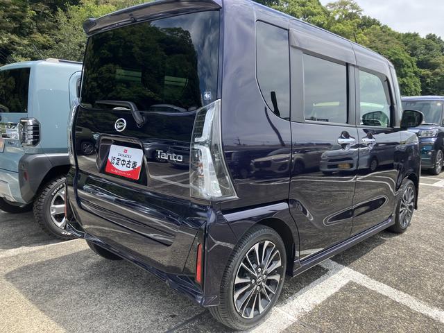 タントカスタムＲＳ１５インチアルミホイール　キーフリーシステム　プッシュボタンスタート　オートエアコン（プッシュ式）　フルＬＥＤヘッドランプ　オート格納式カラードドアミラー　本革巻ステアリングホイール（静岡県）の中古車
