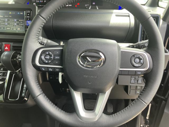 タントカスタムＲＳ１５インチアルミホイール　キーフリーシステム　プッシュボタンスタート　オートエアコン（プッシュ式）　フルＬＥＤヘッドランプ　オート格納式カラードドアミラー　本革巻ステアリングホイール（静岡県）の中古車