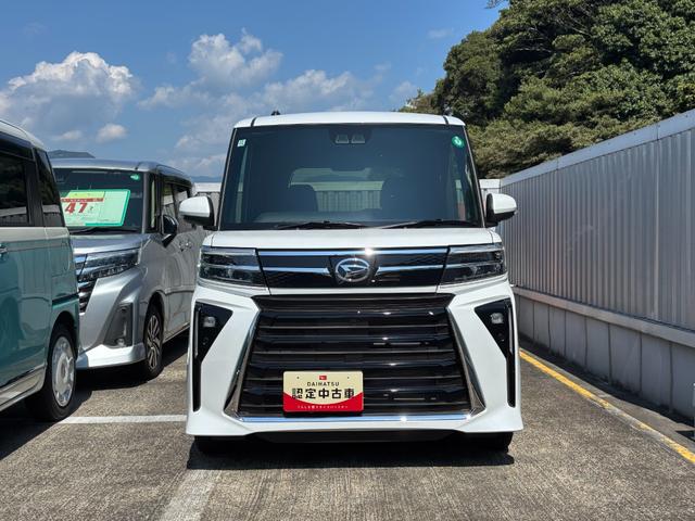タントカスタムＸ１４インチアルミホイール　大型エアロバンパー　フルＬＥＤヘッドランプ　オート格納式カラードドアミラー　両側パワースライドドア　キーフリーシステム　プッシュボタンスタート（静岡県）の中古車