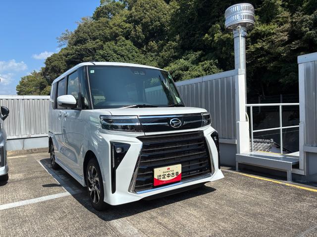 タントカスタムＸ１４インチアルミホイール　大型エアロバンパー　フルＬＥＤヘッドランプ　オート格納式カラードドアミラー　両側パワースライドドア　キーフリーシステム　プッシュボタンスタート（静岡県）の中古車