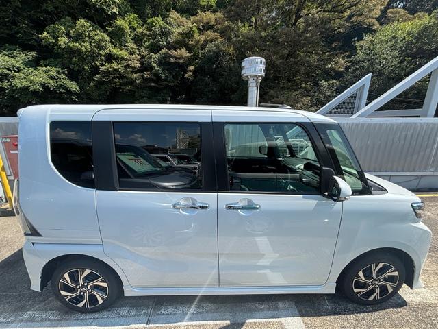 タントカスタムＸ１４インチアルミホイール　大型エアロバンパー　フルＬＥＤヘッドランプ　オート格納式カラードドアミラー　両側パワースライドドア　キーフリーシステム　プッシュボタンスタート（静岡県）の中古車