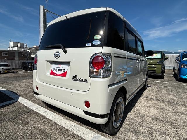 ムーヴキャンバスＧブラックアクセントリミテッド　ＳＡIII１４インチフルホイールキャップ　ＬＥＤヘッドランプ　キーフリーシステム　両側パワースライドドア　オートエアコン（プッシュ式）　オートライト　置きラクボックス（静岡県）の中古車