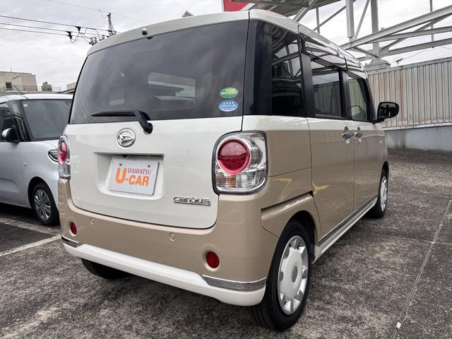 ムーヴキャンバスXメイクアップリミテッド SAIII14インチフルホイールキャップ キーフリーシステム 両側パワースライドドア オートエアコン(プッシュ式) オートライト 置きラクボックス(静岡県)の中古車