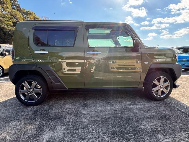 タフトGターボ15インチアルミホイール オートレベリング機能付フルLEDヘッドランプ LEDフォグランプ 本革巻ステアリングホイール 本革巻インパネセンターシフト TFTカラーマルチインフォメーションディスプレイ(静岡県)の中古車