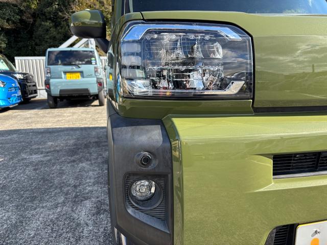 タフトGターボ15インチアルミホイール オートレベリング機能付フルLEDヘッドランプ LEDフォグランプ 本革巻ステアリングホイール 本革巻インパネセンターシフト TFTカラーマルチインフォメーションディスプレイ(静岡県)の中古車