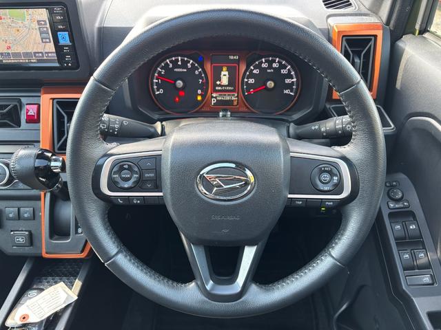 タフトGターボ15インチアルミホイール オートレベリング機能付フルLEDヘッドランプ LEDフォグランプ 本革巻ステアリングホイール 本革巻インパネセンターシフト TFTカラーマルチインフォメーションディスプレイ(静岡県)の中古車