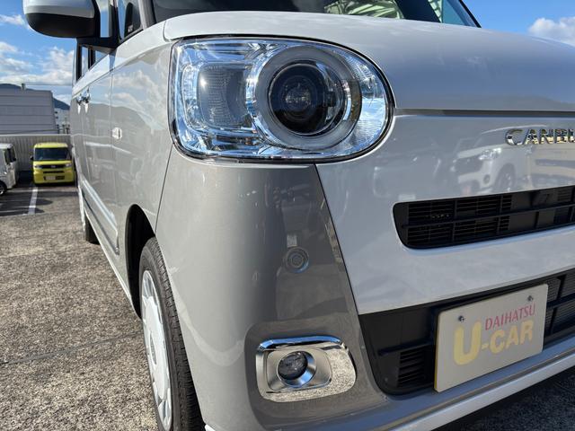 ムーヴキャンバスストライプスG14インチフルホイールキャップ LEDヘッドランプ LEDフォグランプ ホっとカップホルダー 両側パワースライドドア キーフリーシステム プッシュボタンスタート UVカットガラス(静岡県)の中古車