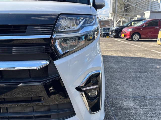 タントカスタムRSセレクションL15インチアルミホイール キーフリーシステム プッシュボタンスタート オートエアコン(プッシュ式) フルLEDヘッドランプ オート格納式カラードドアミラー 本革巻ステアリングホイール(静岡県)の中古車