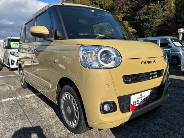 ムーヴキャンバスセオリーＧ１４インチフルホイールキャップ　ＬＥＤヘッドランプ　ＬＥＤフォグランプ　ホっとカップホルダー　両側パワースライドドア　キーフリーシステム　プッシュボタンスタート　ＵＶカットガラス（静岡県）の中古車