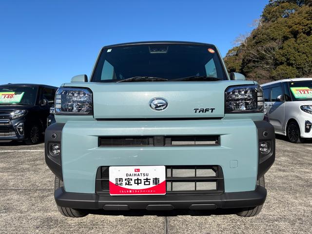 タフトＧターボ１５インチアルミホイール　オートレベリング機能付フルＬＥＤヘッドランプ　ＬＥＤフォグランプ　本革巻ステアリングホイール　本革巻インパネセンターシフト　ＴＦＴカラーマルチインフォメーションディスプレイ（静岡県）の中古車