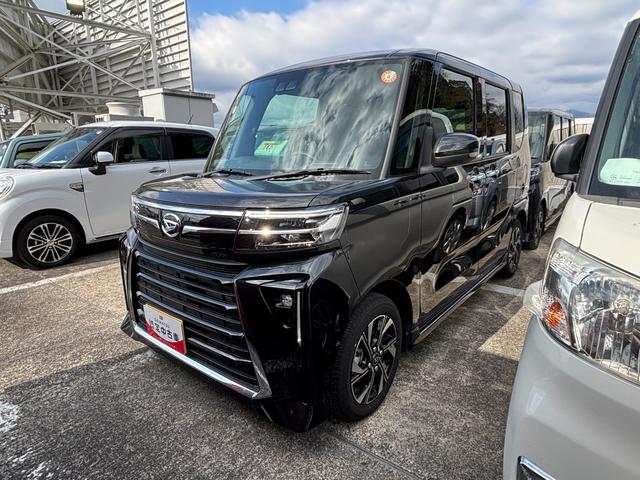 タントカスタムＸ１４インチアルミホイール　大型エアロバンパー　フルＬＥＤヘッドランプ　オート格納式カラードドアミラー　両側パワースライドドア　キーフリーシステム　プッシュボタンスタート（静岡県）の中古車
