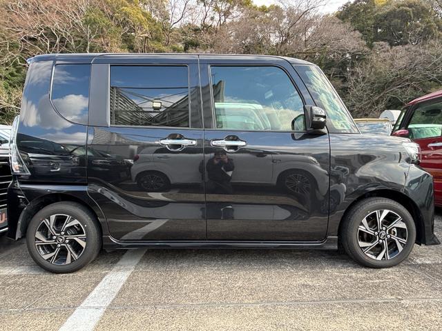タントカスタムＸ１４インチアルミホイール　大型エアロバンパー　フルＬＥＤヘッドランプ　オート格納式カラードドアミラー　両側パワースライドドア　キーフリーシステム　プッシュボタンスタート（静岡県）の中古車
