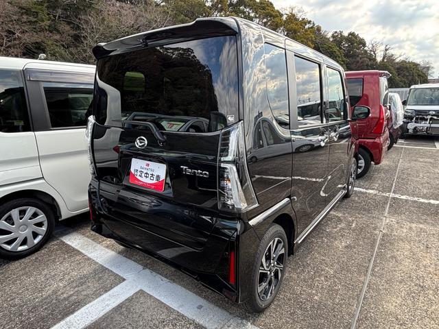 タントカスタムＸ１４インチアルミホイール　大型エアロバンパー　フルＬＥＤヘッドランプ　オート格納式カラードドアミラー　両側パワースライドドア　キーフリーシステム　プッシュボタンスタート（静岡県）の中古車