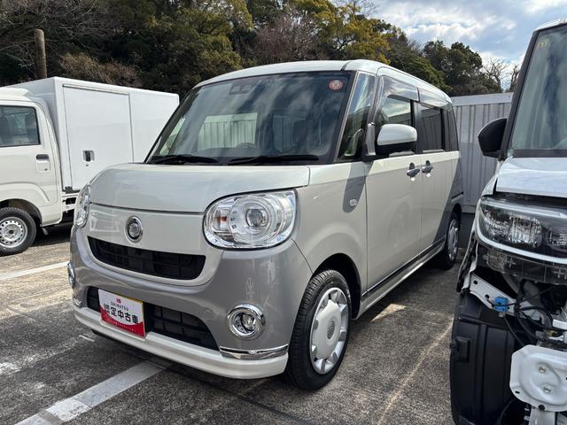 ムーヴキャンバスＧメイクアップＶＳ　ＳＡIII１４インチフルホイールキャップ　ＬＥＤヘッドランプ　キーフリーシステム　両側パワースライドドア　オートエアコン（プッシュ式）　オートライト　置きラクボックス（静岡県）の中古車