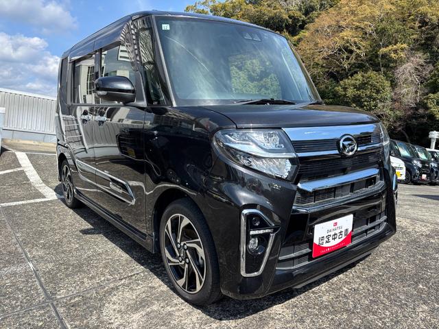 タントカスタムＲＳスタイルセレクション１５インチアルミホイール　大型エアロバンパー　フルＬＥＤヘッドランプ　オート格納式カラードドアミラー　革巻ステアリングホイール　両側パワースライドドア（静岡県）の中古車