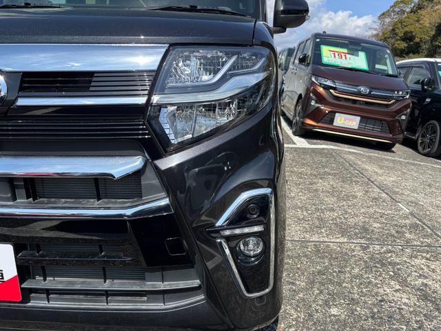 タントカスタムＲＳスタイルセレクション１５インチアルミホイール　大型エアロバンパー　フルＬＥＤヘッドランプ　オート格納式カラードドアミラー　革巻ステアリングホイール　両側パワースライドドア（静岡県）の中古車