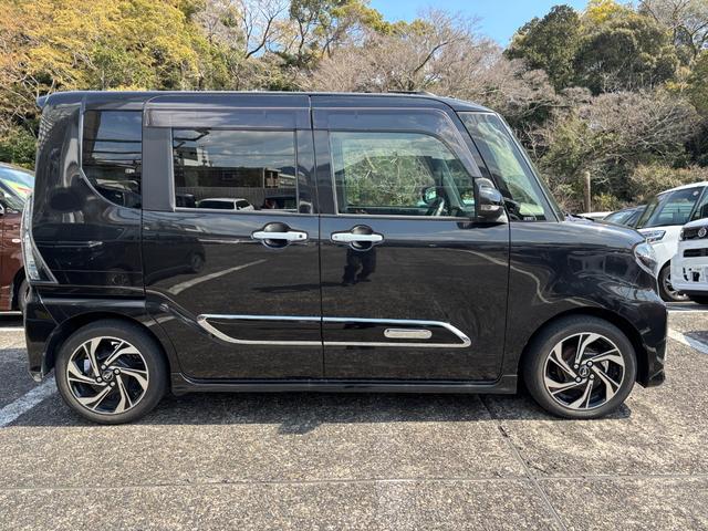 タントカスタムＲＳスタイルセレクション１５インチアルミホイール　大型エアロバンパー　フルＬＥＤヘッドランプ　オート格納式カラードドアミラー　革巻ステアリングホイール　両側パワースライドドア（静岡県）の中古車