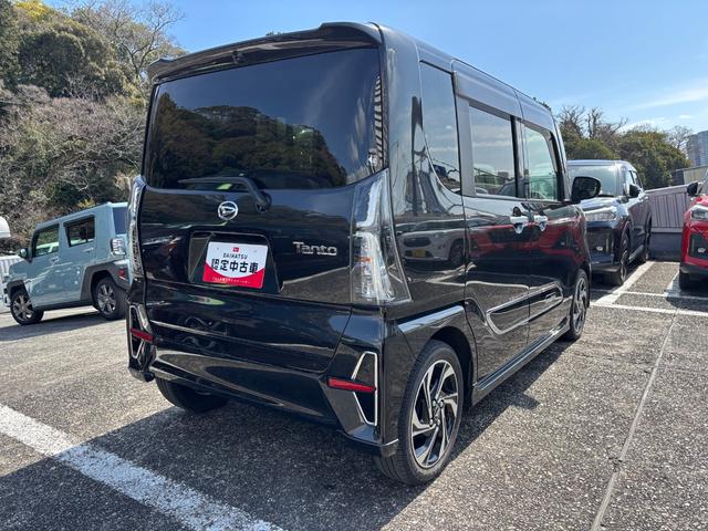 タントカスタムＲＳスタイルセレクション１５インチアルミホイール　大型エアロバンパー　フルＬＥＤヘッドランプ　オート格納式カラードドアミラー　革巻ステアリングホイール　両側パワースライドドア（静岡県）の中古車