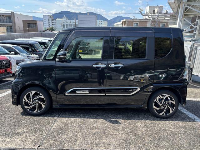 タントカスタムＲＳスタイルセレクション１５インチアルミホイール　大型エアロバンパー　フルＬＥＤヘッドランプ　オート格納式カラードドアミラー　革巻ステアリングホイール　両側パワースライドドア（静岡県）の中古車