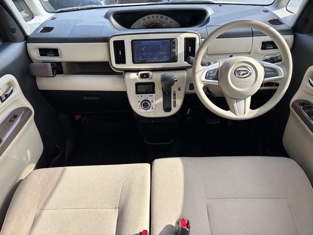 ムーヴキャンバスＸメイクアップリミテッド　ＳＡIII１４インチフルホイールキャップ　キーフリーシステム　両側パワースライドドア　オートエアコン（プッシュ式）　オートライト　置きラクボックス（静岡県）の中古車