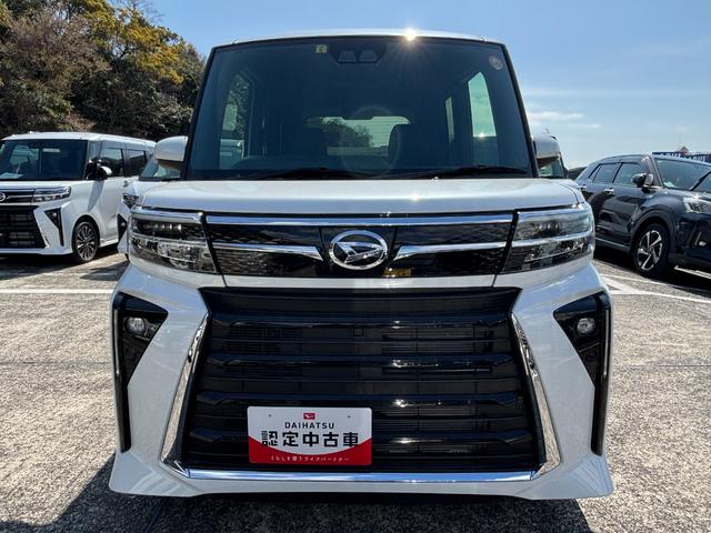 タントカスタムＸ１４インチアルミホイール　大型エアロバンパー　フルＬＥＤヘッドランプ　オート格納式カラードドアミラー　両側パワースライドドア　キーフリーシステム　プッシュボタンスタート（静岡県）の中古車