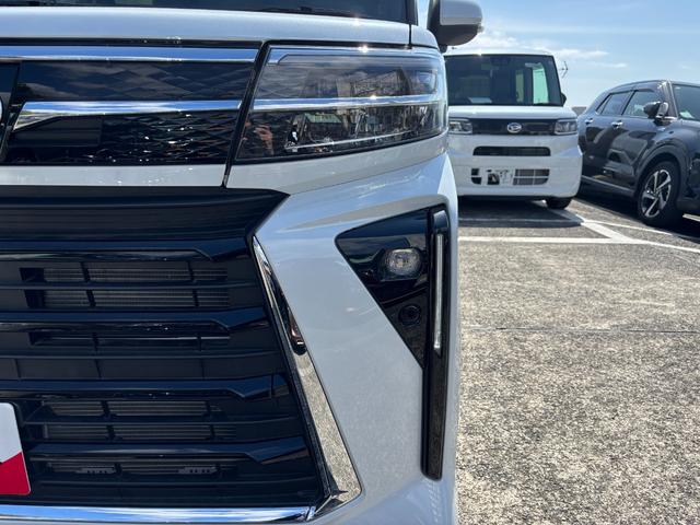 タントカスタムＸ１４インチアルミホイール　大型エアロバンパー　フルＬＥＤヘッドランプ　オート格納式カラードドアミラー　両側パワースライドドア　キーフリーシステム　プッシュボタンスタート（静岡県）の中古車