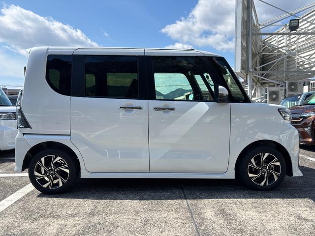 タントカスタムＸ１４インチアルミホイール　大型エアロバンパー　フルＬＥＤヘッドランプ　オート格納式カラードドアミラー　両側パワースライドドア　キーフリーシステム　プッシュボタンスタート（静岡県）の中古車
