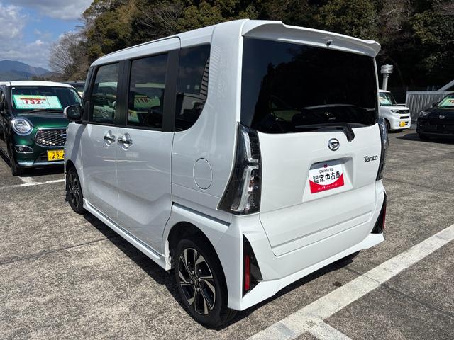 タントカスタムＸ１４インチアルミホイール　大型エアロバンパー　フルＬＥＤヘッドランプ　オート格納式カラードドアミラー　両側パワースライドドア　キーフリーシステム　プッシュボタンスタート（静岡県）の中古車