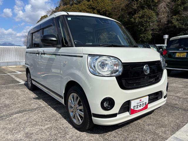 ムーヴキャンバスＧブラックアクセントＶＳ　ＳＡIIIＬＥＤヘッドランプ　キーフリーシステム　両側パワースライドドア　オートエアコン（プッシュ式）　オートライト　置きラクボックス（静岡県）の中古車