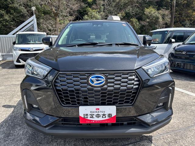 ロッキープレミアムＧ　ＨＥＶ１７インチアルミホイール　ＵＶＩＲカット遮音ガラス　フルＬＥＤヘッドランプ　キーフリーシステム　革巻きステアリングホイール　本革シフトノブ　アクティブマルチインフォメーションメーター（静岡県）の中古車