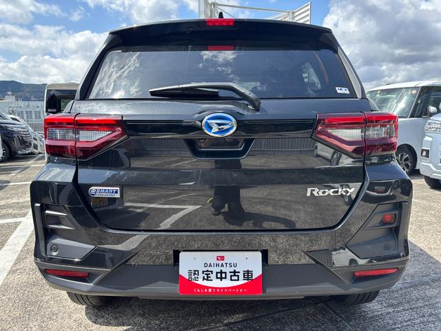 ロッキープレミアムＧ　ＨＥＶ１７インチアルミホイール　ＵＶＩＲカット遮音ガラス　フルＬＥＤヘッドランプ　キーフリーシステム　革巻きステアリングホイール　本革シフトノブ　アクティブマルチインフォメーションメーター（静岡県）の中古車