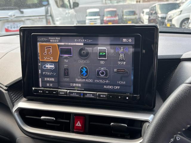 ロッキープレミアムＧ　ＨＥＶ１７インチアルミホイール　ＵＶＩＲカット遮音ガラス　フルＬＥＤヘッドランプ　キーフリーシステム　革巻きステアリングホイール　本革シフトノブ　アクティブマルチインフォメーションメーター（静岡県）の中古車