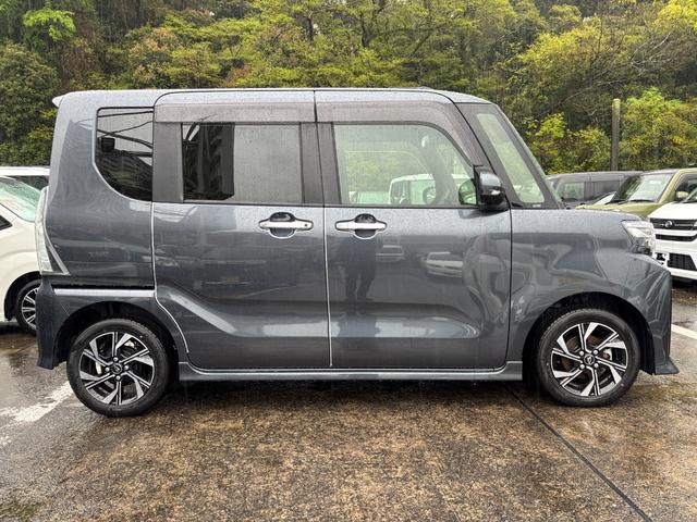 タントカスタムＸ１４インチアルミホイール　大型エアロバンパー　フルＬＥＤヘッドランプ　オート格納式カラードドアミラー　両側パワースライドドア　キーフリーシステム　プッシュボタンスタート（静岡県）の中古車