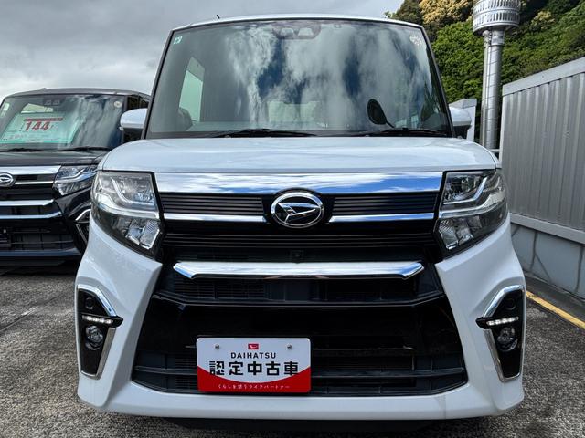 タントカスタムＸ１４インチアルミホイール　大型エアロバンパー　フルＬＥＤヘッドランプ　オート格納式カラードドアミラー　キーフリーシステム　プッシュボタンスタート（静岡県）の中古車